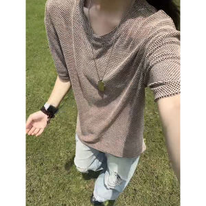 CHENMU | Vintage American Short Sleeve Knit T-shirt