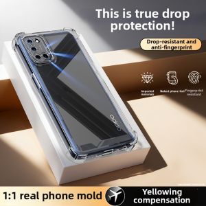 imobile | Shatterproof Lens Protection Clear Silicone Case for OPPO A52 and A92
