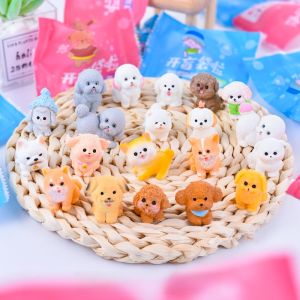 Cute Miniature Realistic Dog Toy Doll Model Childrens Playhouse Simulation Animal Doll Gift Blind Box Collectible Figure