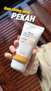Kem Chống Nắng Vật Lý Nâng Tone PEKAH Hàn Quốc Bảo Vệ Da Khỏi Tia UV Skin Protect UV Tone Up Sun Block SPF 50+ PA++++ 70ml - PEKAH COSMETIC