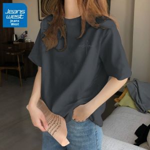 Jeanswest | Áo Thun Tay Ngắn Rộng Cotton