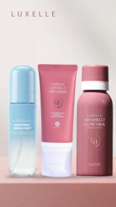 Luxelle Sun Care + Serum Mist Trio