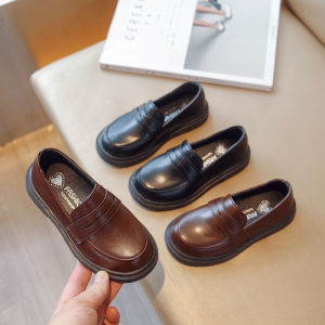 Spring Autumn New Children British Retro Style Leather Shoes