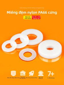 LANGSIMING | Ultra-Thin Flat Nylon Washer White Enlarged Thick Insulation