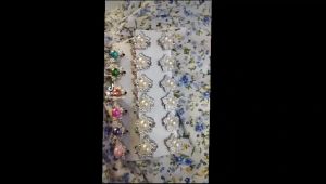 12 Pcs Bros dagu hijab bunga besar motif warna warni lusinan murah grosir