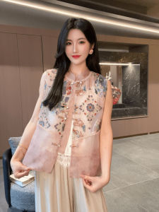 New 2025 Summer Embroidered Slim Fit Womens Jacket Thin Style Stand Collar Chinese Style Top Quality Commute Plant Floral