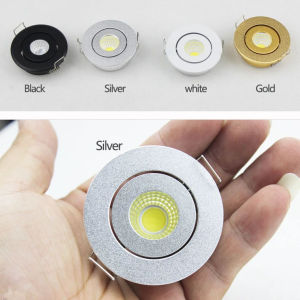 Ultra Thin Mini LED Spotlight COB 3W LED Downlight Recessed Ceiling Lamp Adjustable Illumination Angle Ra≥90 AC85-265V DC12V