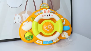 Multifunctional Steering Wheel Toy Children Simulation Toy Co-Pilot Stroller Early Education Car Toy Mainan Steering Budak Bayi Lelaki Perempuan
