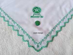 Jilbab Fatayat voal gratis pin/bros fatayat