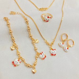 Set Perhiasan Anak Cat Lapis Emas Aksesoris Anak Cantik