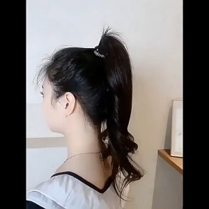 Nicedays🍒Kuncir Kuda Tinggi Memperbaiki Artefak Cakar Rambut Ukuran Kecil Klip Rambut Wanita Klip Rambut Kelas Atas