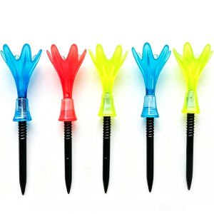 GVOVLVF | Golf Rotating Limited Seat Ball TEE Adjustable Height Durable Multi Purpose Nail Random Tri Color Total 5