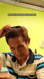 Aestika Hair Coloring Shampoo Light Brown - Shampo Penutup Uban (Coklat Terang)