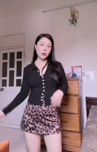 cHÂN VÁY CHỮ A DA BEO PHONG CÁCH CHANH XẢ DÀNH CHO NỮ