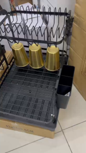 GVW Rak Pinggan Mangkuk Rak Dapur Dish Rack Kitchen Rack Rak Besi Bertingkat Rak Shelf Table Dapur