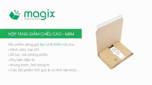 MBM2 - 25x17x6 cm - 60 hộp carton tăng giảm chiều cao - Hộp gói hàng hộp quà | Magix Packaging