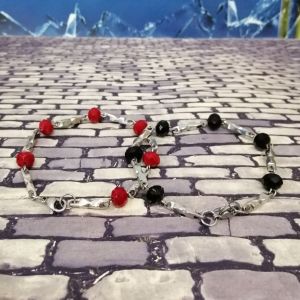 888shop-gelang titanium kombinasi kristal gelang tangan gelang fashion