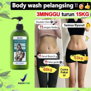 Sabun Pemutih Pelangsing Badan Penurun Berat Badan Body Wash Pembakar Lemak 750ml Detox Membakar Lemak Badan Pelangsing Badan Cepat Dan Ampuh Mudah turun BB 20kg Body wash pelangsing 100% Efektif