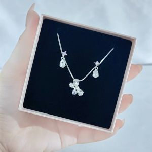 SO SEOUL Caria Butterfly Moonlight and Blue Shade Swarovski® Crystal Earrings with Necklace Jewelry Gift Set