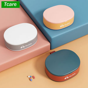 กล่องใส่ยา กล่องใส่ยาสําหรับเดินทาง 6 ช่องเพื่อเก็บวิตามิน ภาชนะใส่ยาสําหรับกระเป๋าใส่ยา