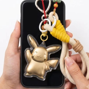 Bandai | 2026 New Pikachu Keychain Phone Strap Cute Cartoon Phone Lanyard Gift for Friends and Collectibles