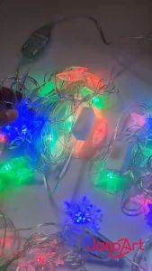 LAMPU HIAS LED NATAL CHRISTMAS 28 LAMPU RGB DEKORASI XMAS