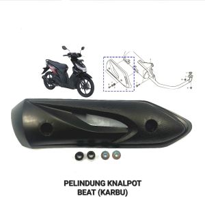 Pelindung Knalpot Beat Karbu "A - Cover Tutup Penutup Tameng Pengaman Muffler Exhaust Kenalpot Honda Beat Lama Old Karbu 2007 - 2012