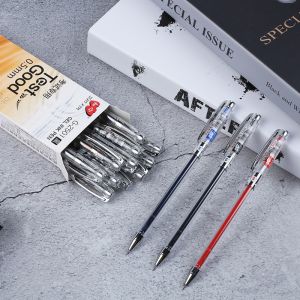 Authentic ZhiXin 0.5 Neutral Pen 2501 Full Needle Tube Ink Pen for Students Exams Financial Use Black Signature Pen Quick Drying Water-based Ink