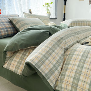 Class A Washed Cotton Duvet Cover One-Piece Pure Cotton Cotton 1.5 Single Student Dormitory 150 X200 Double 2 M X2.3 M