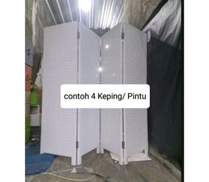 Sketsel Ruangan Rotan Sintetis Pembatas Ruangan Minimalis Murah