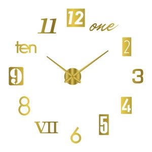 New Modern Design Large Wall Clock 3D DIY Quartz Clocks Fashion Watches Acrylic Mirror Stickers Living Room Home Decor Horloge