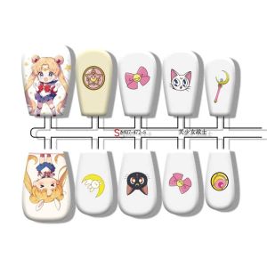 Sailor Moon Anime Wearable Nail Art Pain Relief Grain around Secondary Dimension Size Code Nail Tips Aileen Brand Normal Specification
