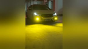 2 Pak 42LED Super terang dengan lensa H3 Putih LED untuk Lampu Kabut Mobil 12V-24V Lampu Kabut Truk Antikabut Mobil Lampu Depan Kuning PUITH