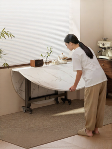 ZHUSHANXIA | Folding Dining Table Circular