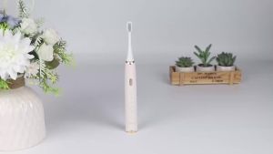 Seago Electric Toothbrush with 8 Replaceable Toothbrush Heads and Toothbrush Holder Pressure Sensor 5 Modes Smart Timer SG-2782