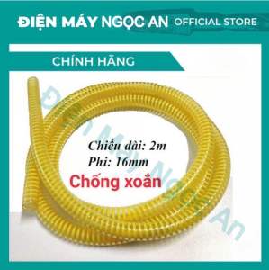 Bộ Dây Cấp Nước Máy Rửa Xe Chống Gập Chống Xoắn Gồm Khớp Nối 2 Đầu Lắp Máy Rửa Xe Gia Đình