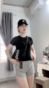 [Sỉ lẻ] HÀNG QUẢNG CHÂU CAO CẤP Quần Short Quần Đùi Nữ Mặc Nhà Tập Yoga Gym ống rộng vải cotton mềm mát thấm hút mồ hôi