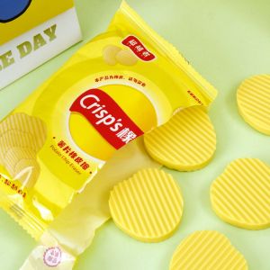 4Pcs/Set Potato Chip-Shaped Eraser Pencil Cleaning Eraser Interesting Exam Writing Correction Tool School Stationery Gift