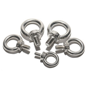 อายนัทสลักเกลียวห่วงสแตนเลส304 M6 M8 ห่วงทรงแหวน Machinery Shoulder Lifting Eye Bolt - Golden