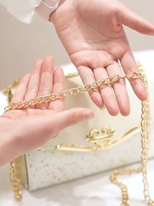 Rhinestone Handbag for Women: Luxury Chain Square Bag 2025 New Style Sling Bag