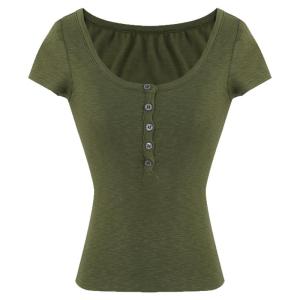 Short Sleeve Dolamine Aesthetic Slim Fit Crop T-shirt Green