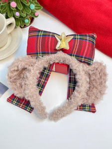 Christmas Themed Plush Hairband: A Stylish Accessory for Women