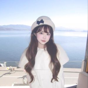 Elegant Thickened Woolen Ladies Hat Spring Autumn Winter Fashionable Bernadette Style Short Brim round Top Pot Hat Streetwear