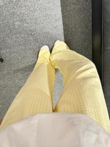 กางเกงลำลองสีน้ำเงินหลวมๆ สำหรับเดินเล่นในฤดูร้อน กางเกงขายาวทรงตรงบางสบายๆ สำหรับผู้หญิง ทรงหลวม เอวกลาง ความยาว 9 ฟุต