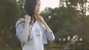 New Model พัดลมคล้องคอ USB พัดลมมือถือ เชือกเส้นเล็ก พัดลมแบบแขวนคอ พัดลมพกพาขนาดเล็ก พัดลมตั้งโต๊ะ ของขวัญวันเกิด