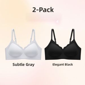 miiow | MiiOW Cat Woman Seamless Underwear Womens New 2025 Anti-Sagging Bra Lift Up Strap Fine Strap Beautiful Back Gathered Style