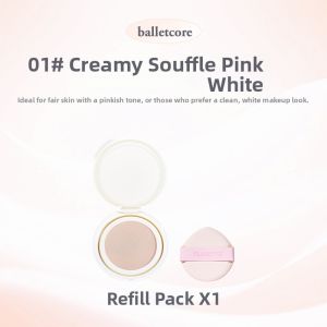 FLORTTE | Cushion Foundation Creamy Skin Finish Blemish Conceal Lasting Lightweight