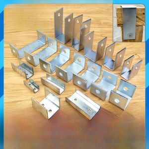 Giá Đỡ Hình Chữ U Dây Đai Cố Định Bằng Thép Mạ Kẽm Hình Chữ H Cốt Thép Vuông Có Lỗ Giá Đỡ Hình Chữ C Phụ Kiện Kết Nối