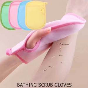 Găng tay nhà tắm tẩy tế bào chết siêu mềm-không đau cho da PVA trẻ em người lớn tắm găng tay chà bền khăn tắm vòi sen mới