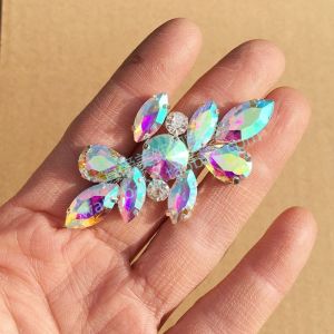 AB Colorful Glass Rhinestone DIY Princess Crystal Shoe Box Sticker Fox Fur Sheep Cashmere Coat Collar Decoration Rhinestone